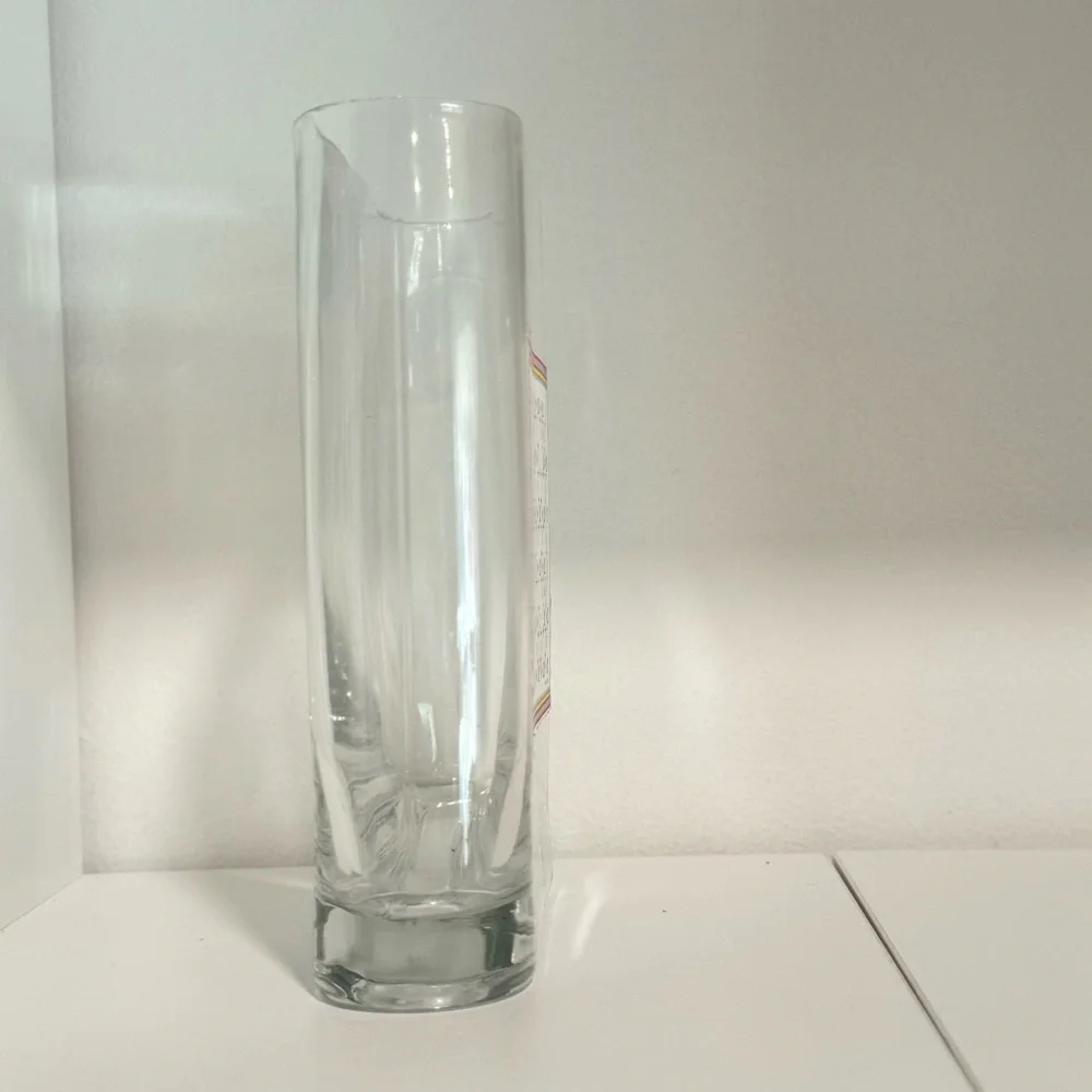 Floral LV Design Glass Vase